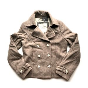 🎉HP 🌟 Abercrombie & Fitch Brown Pea Coat
